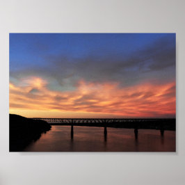 Uitzicht met The Walkway over de Hudson Poster