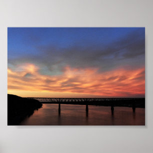 Uitzicht met The Walkway over de Hudson Poster