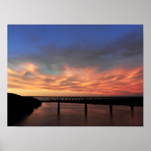 Uitzicht met The Walkway over de Hudson Poster