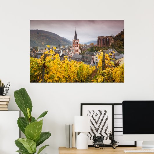 Uitzicht met verhoogde woonplaats | Duitsland Poster (Thuiskantoor)