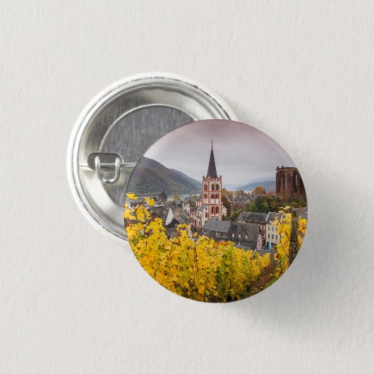 Uitzicht met verhoogde woonplaats | Duitsland Ronde Button 3,2 Cm (Voorkant /achterkant)