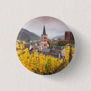 Uitzicht met verhoogde woonplaats Duitsland Ronde Button 3,2 Cm