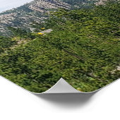 Uitzicht met zwarte heuvels vanaf de Needles Highw Poster (Hoek)