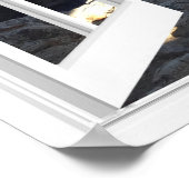 Uitzicht Middellandse Zeekust Faux Poster (Hoek)