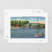 Uitzicht Midway Park Beach en Pavilion Briefkaart (Voorkant / Achterkant)