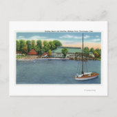 Uitzicht Midway Park Beach en Pavilion Briefkaart (Voorkant)