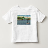 Uitzicht Midway Park Beach en Pavilion Kinder Shirts (Voorkant)