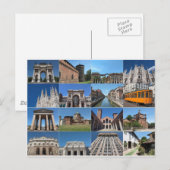 Uitzicht Milaan Milano in Italië Briefkaart (Voorkant / Achterkant)