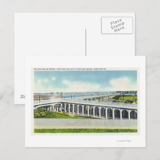 Uitzicht miljoen dollar briefkaart (Voorkant / Achterkant)