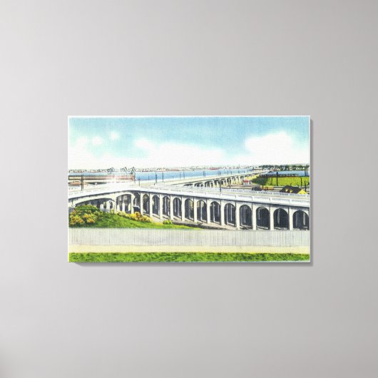 Uitzicht miljoen dollar canvas afdruk (Voorkant)
