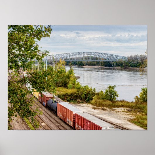 Uitzicht Missouri Capitol nieuw Poster (Voorkant)