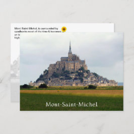 Uitzicht Mont-Saint-Michel, Normandië, Frankrijk Briefkaart