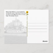 Uitzicht Mont-Saint-Michel, Normandië, Frankrijk Briefkaart (Achterkant)