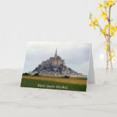 Uitzicht Mont-Saint-Michel, Normandië, Frankrijk Kaart (Gele Bloem)