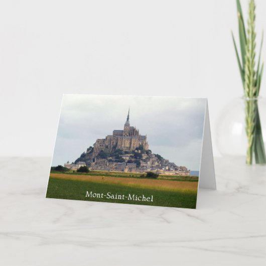 Uitzicht Mont-Saint-Michel, Normandië, Frankrijk Kaart (Voorkant)