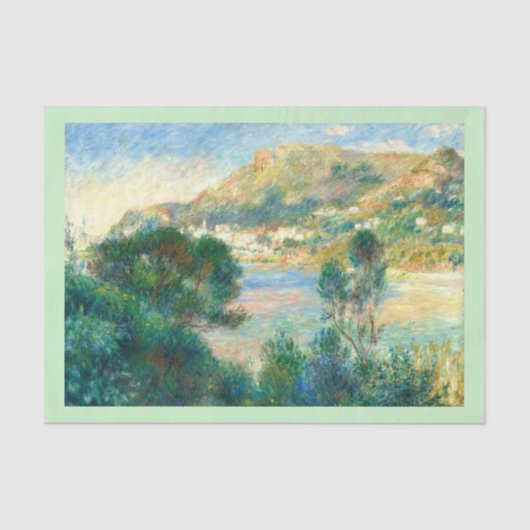 Uitzicht Monte Carlo uit Pet Martin, Renoir Tissuepapier (Voorkant)