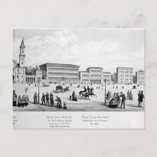 Uitzicht München, 1869 Briefkaart (Voorkant)