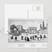 Uitzicht München, 1869 Briefkaart (Voorkant / Achterkant)