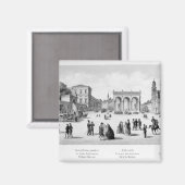 Uitzicht München, 1869 Magneet (Voorkant / Achterkant)