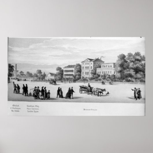Uitzicht München, 1869 Poster (Voorkant)