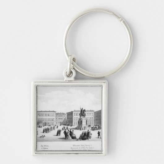 Uitzicht München, 1869 Sleutelhanger (Voorkant)