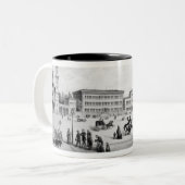 Uitzicht München, 1869 Tweekleurige Koffiemok (Voorkant links)