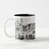 Uitzicht München, 1869 Tweekleurige Koffiemok (Links)