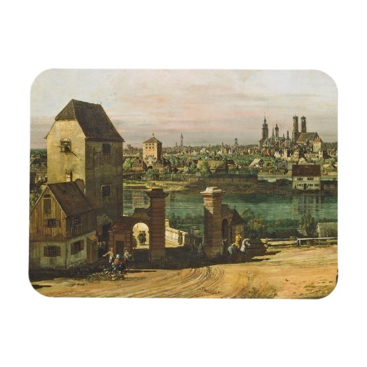 Uitzicht München, c. 1761 (olie op doek) Magneet (Horizontaal)