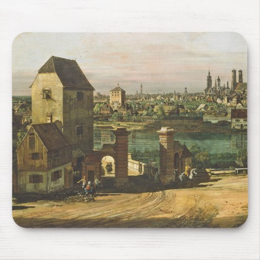 Uitzicht München, c. 1761 (olie op doek) Muismat (Voorkant)