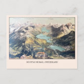 Uitzicht Muottas Muragl Blank Briefkaart (Voorkant)