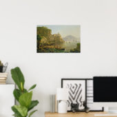 Uitzicht naar Atrani op de Amalfi, 1817 Poster (Thuiskantoor)