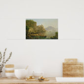 Uitzicht naar Atrani op de Amalfi, 1817 Poster (Keuken)