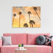 Uitzicht naar boven van Palms Canvas Afdruk (Insitu (Woonkamer))