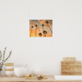 Uitzicht naar boven van Palms Poster (Keuken)
