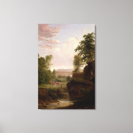 Uitzicht naar de Hudson Canvas Afdruk (Voorkant)