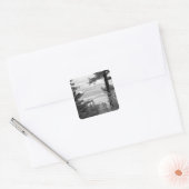 Uitzicht naar het westen vanaf de top van Sandia, Vierkante Sticker (Envelop)