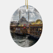 Uitzicht naar Istanbul (Turkije) Keramisch Ornament (Rechts)