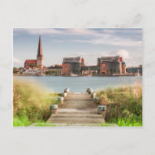 Uitzicht naar Rostock Briefkaart (Voorkant)
