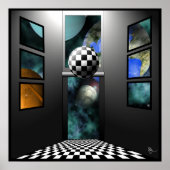 Uitzicht naar surrealisme poster (Voorkant)