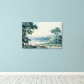 Uitzicht nabij Virginia, County Cavan Canvas Afdruk (Insitu (Houten vloer))