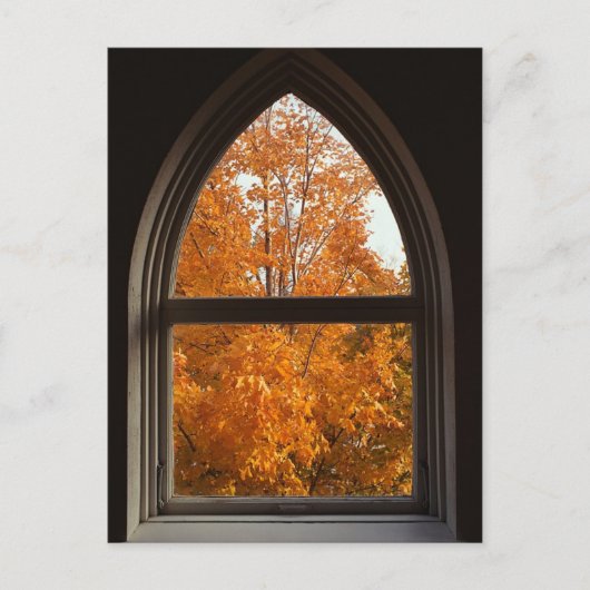 Uitzicht najaar briefkaart (Voorkant)