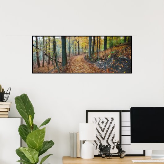 Uitzicht najaar, poster (Thuiskantoor)