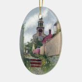 Uitzicht Nantucket van de Zuidtoren Keramisch Ornament (Links)