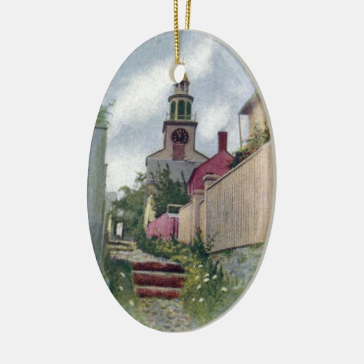  Uitzicht Nantucket van de Zuidtoren Keramisch Ornament (Links)