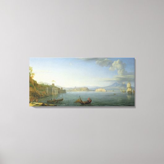 Uitzicht Napels, 1750 Canvas Afdruk (Voorkant)