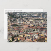 Uitzicht Napels, Italië Briefkaart (Voorkant / Achterkant)