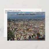 Uitzicht Napels, Italië Briefkaart (Voorkant / Achterkant)