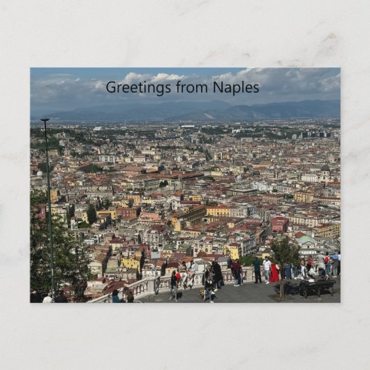Uitzicht Napels, Italië Briefkaart (Voorkant)