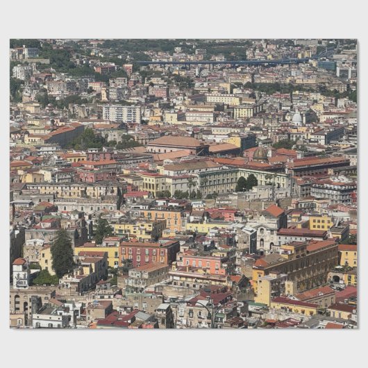 Uitzicht Napels, Italië Cadeaupapier (Vlak)