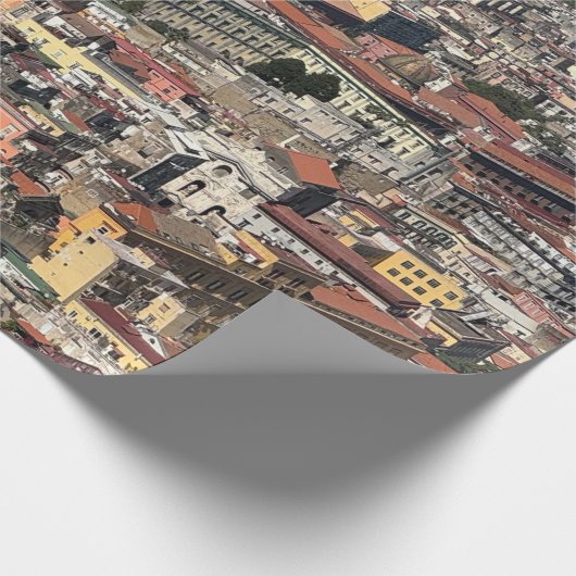 Uitzicht Napels, Italië Cadeaupapier (Hoek)